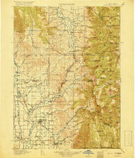 Preston Idaho Historical topographic map, 1:125000 scale, 30 X 30 Minute, Year 1918