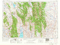 Preston Idaho Historical topographic map, 1:250000 scale, 1 X 2 Degree, Year 1955