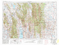Preston Idaho Historical topographic map, 1:250000 scale, 1 X 2 Degree, Year 1955