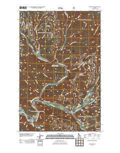 Prichard Idaho Historical topographic map, 1:24000 scale, 7.5 X 7.5 Minute, Year 2011