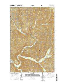 Prichard Idaho Current topographic map, 1:24000 scale, 7.5 X 7.5 Minute, Year 2013