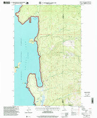 Priest Lake SE Idaho Historical topographic map, 1:24000 scale, 7.5 X 7.5 Minute, Year 1996