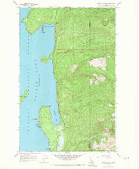 Priest Lake SE Idaho Historical topographic map, 1:24000 scale, 7.5 X 7.5 Minute, Year 1967