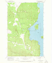 Priest Lake SW Idaho Historical topographic map, 1:24000 scale, 7.5 X 7.5 Minute, Year 1967