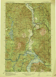 Priest Lake Idaho Historical topographic map, 1:250000 scale, 1 X 1 Degree, Year 1913