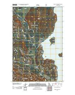 Priest Lake SW Idaho Historical topographic map, 1:24000 scale, 7.5 X 7.5 Minute, Year 2011