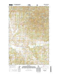 Princeton Idaho Current topographic map, 1:24000 scale, 7.5 X 7.5 Minute, Year 2013