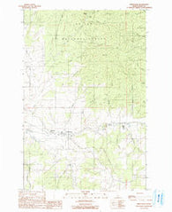 Princeton Idaho Historical topographic map, 1:24000 scale, 7.5 X 7.5 Minute, Year 1990