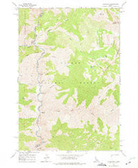 Puddin Mtn Idaho Historical topographic map, 1:24000 scale, 7.5 X 7.5 Minute, Year 1962