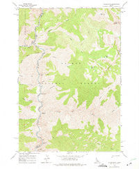 Puddin Mtn Idaho Historical topographic map, 1:24000 scale, 7.5 X 7.5 Minute, Year 1962