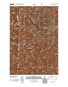 Puddin Mountain Idaho Historical topographic map, 1:24000 scale, 7.5 X 7.5 Minute, Year 2011