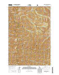 Puddin Mountain Idaho Current topographic map, 1:24000 scale, 7.5 X 7.5 Minute, Year 2013