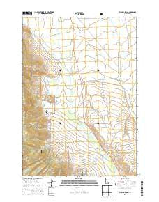 Purcell Spring Idaho Current topographic map, 1:24000 scale, 7.5 X 7.5 Minute, Year 2013