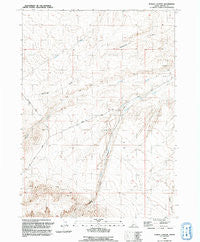Purjue Canyon Idaho Historical topographic map, 1:24000 scale, 7.5 X 7.5 Minute, Year 1992