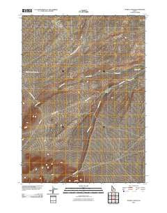 Purjue Canyon Idaho Historical topographic map, 1:24000 scale, 7.5 X 7.5 Minute, Year 2010