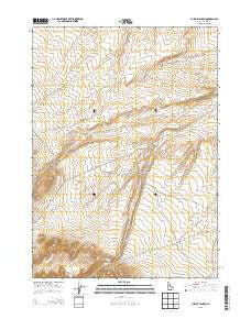 Purjue Canyon Idaho Current topographic map, 1:24000 scale, 7.5 X 7.5 Minute, Year 2013