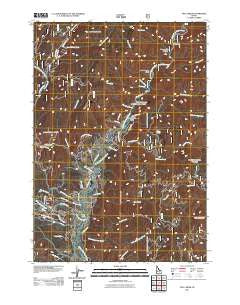 Pyle Creek Idaho Historical topographic map, 1:24000 scale, 7.5 X 7.5 Minute, Year 2011