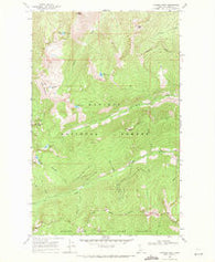 Pyramid Peak Idaho Historical topographic map, 1:24000 scale, 7.5 X 7.5 Minute, Year 1969