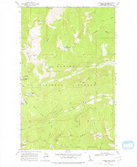 Pyramid Peak Idaho Historical topographic map, 1:24000 scale, 7.5 X 7.5 Minute, Year 1969