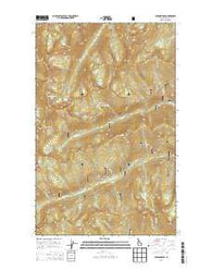 Pyramid Peak Idaho Current topographic map, 1:24000 scale, 7.5 X 7.5 Minute, Year 2013