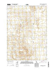 Quaking Aspen Butte Idaho Current topographic map, 1:24000 scale, 7.5 X 7.5 Minute, Year 2013