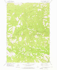 Rabbit Creek Summit Idaho Historical topographic map, 1:24000 scale, 7.5 X 7.5 Minute, Year 1972