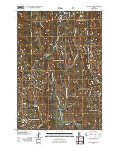 Railroad Saddle Idaho Historical topographic map, 1:24000 scale, 7.5 X 7.5 Minute, Year 2011