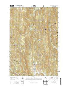 Railroad Saddle Idaho Current topographic map, 1:24000 scale, 7.5 X 7.5 Minute, Year 2013