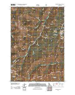 Rainbow Peak Idaho Historical topographic map, 1:24000 scale, 7.5 X 7.5 Minute, Year 2011