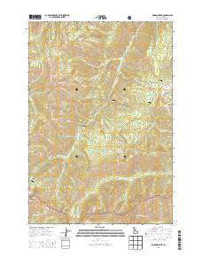Rainbow Peak Idaho Current topographic map, 1:24000 scale, 7.5 X 7.5 Minute, Year 2013