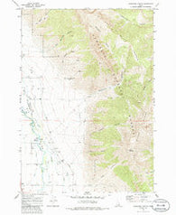 Ramshorn Canyon Idaho Historical topographic map, 1:24000 scale, 7.5 X 7.5 Minute, Year 1969