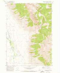 Ramshorn Canyon Idaho Historical topographic map, 1:24000 scale, 7.5 X 7.5 Minute, Year 1969