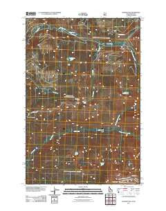 Ranger Peak Idaho Historical topographic map, 1:24000 scale, 7.5 X 7.5 Minute, Year 2011