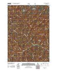 Red Ridge Idaho Historical topographic map, 1:24000 scale, 7.5 X 7.5 Minute, Year 2011