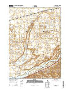 Register Rock Idaho Current topographic map, 1:24000 scale, 7.5 X 7.5 Minute, Year 2013