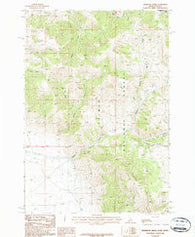 Reservoir Creek Idaho Historical topographic map, 1:24000 scale, 7.5 X 7.5 Minute, Year 1987