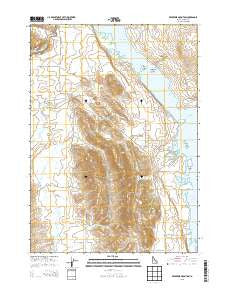 Reservoir Mountain Idaho Current topographic map, 1:24000 scale, 7.5 X 7.5 Minute, Year 2013
