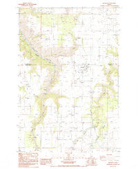 Reubens Idaho Historical topographic map, 1:24000 scale, 7.5 X 7.5 Minute, Year 1984