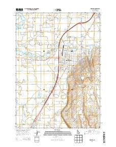 Rexburg Idaho Current topographic map, 1:24000 scale, 7.5 X 7.5 Minute, Year 2013