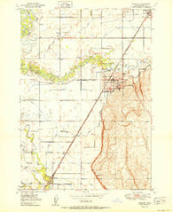 Rexburg Idaho Historical topographic map, 1:24000 scale, 7.5 X 7.5 Minute, Year 1950