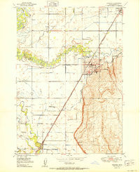 Rexburg Idaho Historical topographic map, 1:24000 scale, 7.5 X 7.5 Minute, Year 1950
