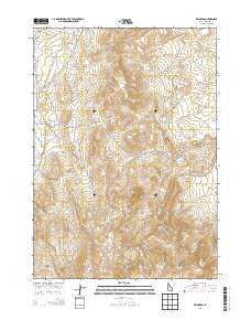 Reynolds Idaho Current topographic map, 1:24000 scale, 7.5 X 7.5 Minute, Year 2013