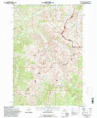 Rhodes Peak Idaho Historical topographic map, 1:24000 scale, 7.5 X 7.5 Minute, Year 1994
