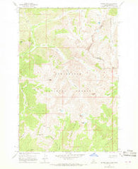 Rhodes Peak Idaho Historical topographic map, 1:24000 scale, 7.5 X 7.5 Minute, Year 1966
