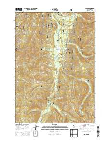 Rice Peak Idaho Current topographic map, 1:24000 scale, 7.5 X 7.5 Minute, Year 2013