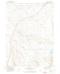 Riddle Idaho Historical topographic map, 1:24000 scale, 7.5 X 7.5 Minute, Year 1971