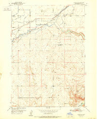 Rigby SE Idaho Historical topographic map, 1:24000 scale, 7.5 X 7.5 Minute, Year 1951