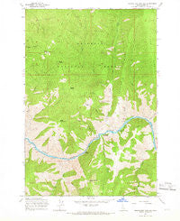 Riggins Hot Springs Idaho Historical topographic map, 1:24000 scale, 7.5 X 7.5 Minute, Year 1964