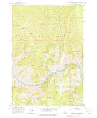 Riggins Hot Springs Idaho Historical topographic map, 1:24000 scale, 7.5 X 7.5 Minute, Year 1964