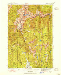 Riggins Idaho Historical topographic map, 1:125000 scale, 30 X 30 Minute, Year 1938